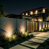 Système de clôture modulaire en aluminium à lattes horizontales facile à assembler, revêtement poudré, pour projets de clôtures de jardin, escaliers, villas et hôtels