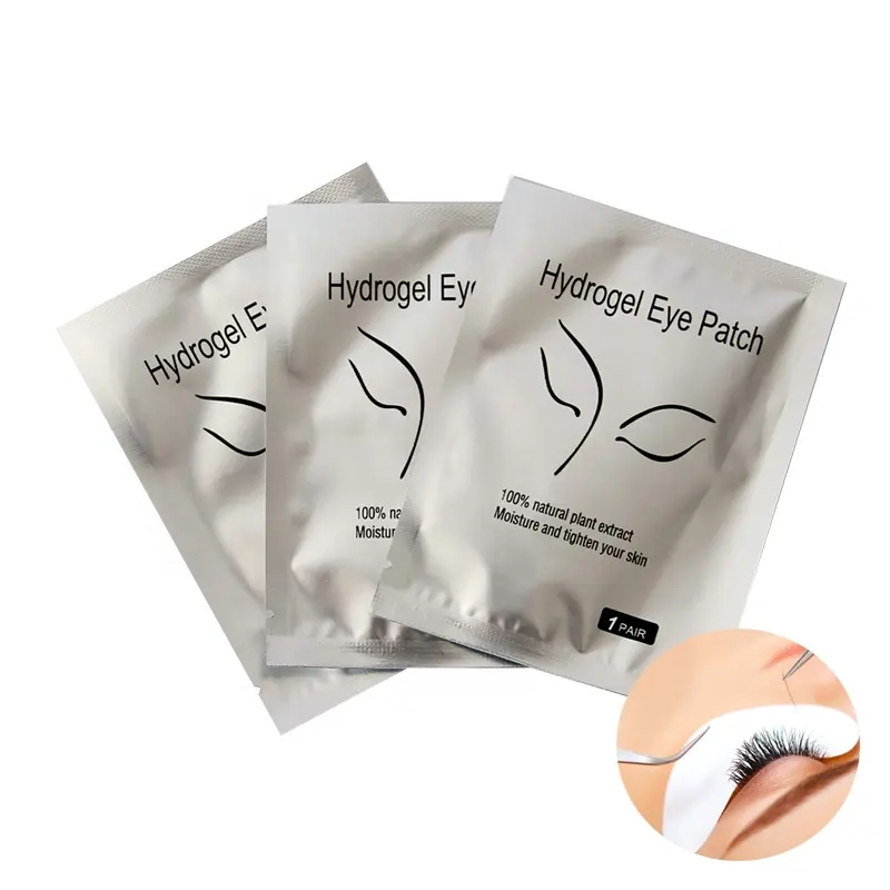 low moq products 100 pairs eyelash extension under eye gel pads eyelash extension supplies eyepads