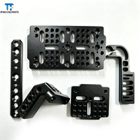 Plaque de montage rapide pour caméra, usinée sur mesure avec précision CNC, pièces en aluminium, usinage 3/4/5 axes, adaptée aux accessoires de caméra