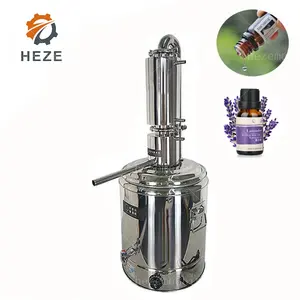 Distillateur d'huile essentielle de lavande 55l, machine d'extraction d'huile d'herbes