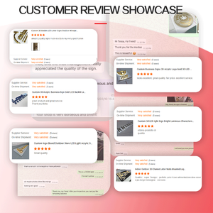 Enseigne LED en métal personnalisée, logo en lettres acryliques 3D dorées, affichage en acier inoxydable, logo pour boutique, enseigne en acrylique rétroéclairée par LED - Product Image 6