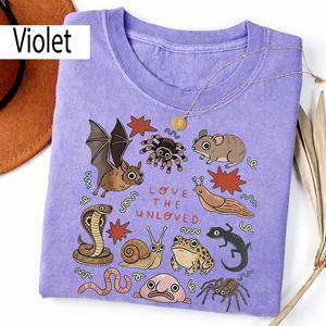 Maglietta OEM ODM 'Love The Unloved', T-Shirt con Animali Straniari, Maglietta Retrò di Entomologia, Regalo per Appassionati di Scienza e Biologia - Product Image 6