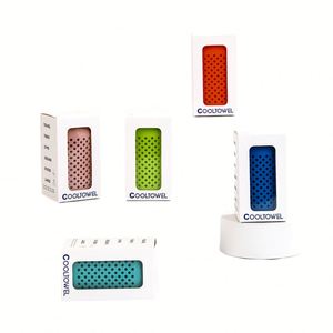 Yoga Sports Promotional <b>Gift</b> - Custom Printed Cooling Towels in a Stylish Logo Printed <b>Gift</b> Box - Product Image 2