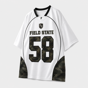 <b>White</b> V Neck Football Jersey Short Sleeve Streetwear Sports Shirt Casual Fan Wear 100% Polyester Quick Dry Unisex - Product Image 4