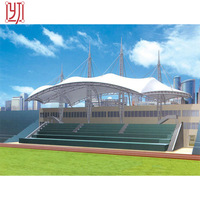 Structure de Toit en Membrane Architecturale pour Tribune de Gymnase en Tissu Tensile – Ingénierie de Structure de Toit en Membrane