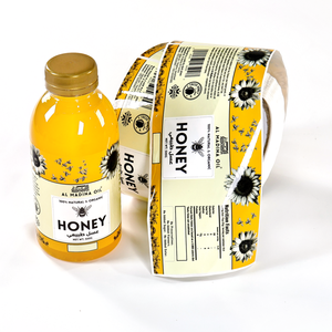 Rouleau d'étiquettes d'emballage imperméables auto-adhésives personnalisées en PP Autocollants d'impression pour étiquettes de bouteilles d'aliments et de boissons - Product Image 6