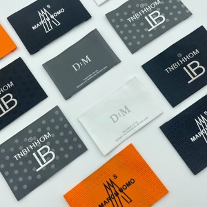 Sang Trọng Tùy Chỉnh Dệt Nhãn Hiệu Và Cổ Thẻ Cho Thời Trang Thẳng Cắt Tùy Chỉnh Quần Áo Vải Với Laser Cắt Cạnh - Product Image 2