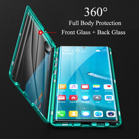 360 coque de téléphone en métal à adsorption magnétique complète pour Samsung Galaxy S20 Note 20 Ultra A50 A51 A70 A71 A50S A10 couverture