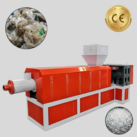 Granulateur plastique à vis simple haute efficacité avec contrôle de température de précision en deux étapes de qualité supérieure