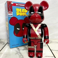 Bearbrick personnalisé 400% Violent Bear, figurine de décoration pour salon, poupée ours de 28 cm