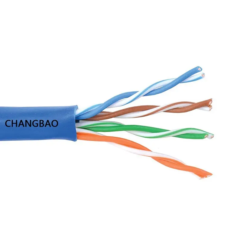 Changbao indoor 305 roll 24 awg network link cat 5 cca utp cat5e ethernet lan cable