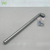 Barre de support de porte en verre de haute qualité de style moderne Quincaillerie de porte durable en acier inoxydable laiton aluminium satiné pour douches d'hôtels