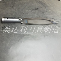 Couteau de boucher Indali en acier au manganèse de qualité DIY, manche en pin, personnalisable OEM, application japonaise pour os, argenté, garantie 3 ans