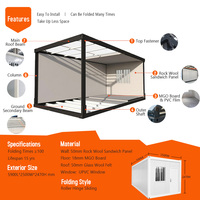 Cbox Reconstruire la ville préfabriquée 20 pieds Z Type Easy Flat Pack Slide Maison de conteneur pliante