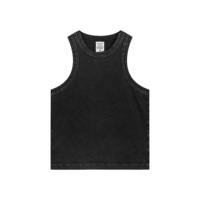 Débardeurs en coton uni pour femmes, 235 g/m², style vintage délavé, coupe ajustée, courts, sans manches, avec broderie personnalisée disponible – Vente en gros