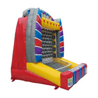Jeu de défi sportif Giant 9X9X10 pieds Jeu gonflable Plinko pour événements intérieurs et extérieurs