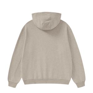 Vêtements en gros, fabricants de sweats à capuche, sweat à capuche en polaire uni à col montant, 380 GSM, 80% coton, 20% polyester, sweat à capuche pour homme - Product Image 3