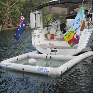การออกแบบที่กำหนดเองขายส่งเส้นผ่าศูนย์กลางท่อPVC InflatableแมงกะพรุนYacht Sea<span class=keywords><strong>สระ</strong></span>ว่ายน้ำสุทธิ - Product Image 4