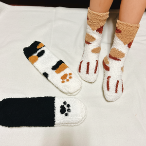 Thick Knit <b>Cat</b> Paw <b>Socks</b> for Sleeping Premium Pet Shoes & <b>Socks</b> - Product Image 1