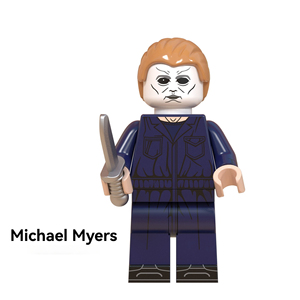 Halloween película <span class=keywords><strong>de</strong></span> terror personaje Scream Killer Jason <span class=keywords><strong>Freddy</strong></span> <span class=keywords><strong>Krueger</strong></span> ladrillos <span class=keywords><strong>de</strong></span> plástico juguetes <span class=keywords><strong>de</strong></span> bloques <span class=keywords><strong>de</strong></span> construcción para niños - Product Image 1