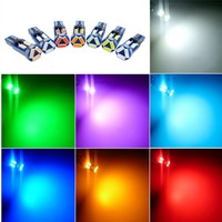 Lampu LED 12V Berkualitas Tinggi T5 W3W W1.2W Lampu Dasbor Universal Pencahayaan Interior Mobil Merah Putih Ice 3SMD Cob Kecerahan Tinggi