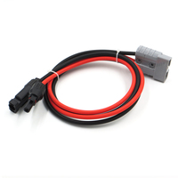 Kabel Ekstensi Konektor PV 600V 50A SH50 dengan Konektor PV Koneksi Baterai Cepat Koneksi Inverter Daya UPS Panel Surya