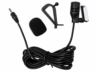 Microphone universel à clipser pour voiture, microphone audio à condensateur filaire 3,5 mm, réduction du bruit, câble d'isolation en PVC de 2 m/3 m pour appels mains libres