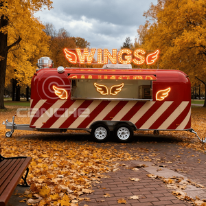 Camion de restauration mobile de style néo-zélandais et australien, chariot à pizza, chariot à glaces, bar à bière, chariot à hot-dogs, cuisine mobile sur remorque - Product Image 1