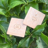 Nichen One Anpassbare RFID Mini-Tags Wasserdichte Holz-Schlüsselkarten Hotel-Chip Geschäftsgebrauch NFC Holz-NFC-Zugangskarte