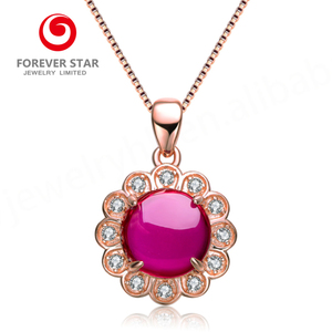 Rubis synthétique de haute qualité, grand, rouge, traité thermiquement, forme ovale/goutte d'eau, 3x5mm+, marque Forever Star, pour la fabrication de bijoux - Product Image 5