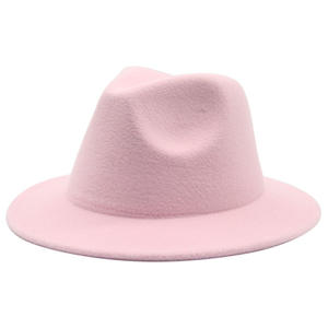 Sombrero <span class=keywords><strong>de</strong></span> fieltro <span class=keywords><strong>de</strong></span> Bowler Vintage clásico flexible <span class=keywords><strong>de</strong></span> ala ancha para niños y niñas, gorra <span class=keywords><strong>de</strong></span> vaquero occidental - Product Image 1