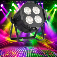 COB lampu panggung bergerak RGBW, cahaya sorot Par Led 4*50W dengan kontrol DMX efek sorot untuk taman & DJ daya 120 w-200 W