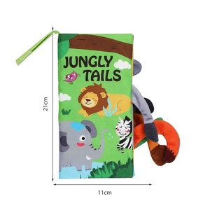 <span class=keywords><strong>Libros</strong></span> interactivos <span class=keywords><strong>de</strong></span> <span class=keywords><strong>tela</strong></span> <span class=keywords><strong>para</strong></span> bebé, juguetes <span class=keywords><strong>de</strong></span> actividades <span class=keywords><strong>para</strong></span> edades tempranas, con colas <span class=keywords><strong>de</strong></span> animales suaves y arrugas - Product Image 2