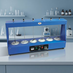 Manual Flocculator <b>Jar</b> Testing Apparatus 6 Positions Blue Stainless Steel Laboratory Equipment CE Certified ... - Product Image 1