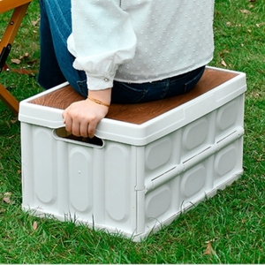 Odm/OEM ngoài trời có thể gập lại PP nhựa hộp lưu trữ sortable xe thùng với có thể tháo rời máy tính để bàn bìa cho cắm trại - Product Image 5