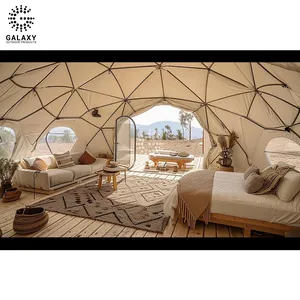 저렴한 유리 pvc 정원 노스 페이스 럭셔리 glping geodesic 돔 텐트