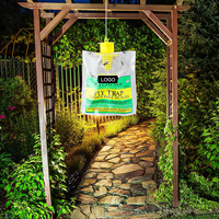 Wegwerp, duurzame, milieuvriendelijke, lichtgewicht, langdurige, waterdichte, rechthoekige hangende vliegenvangerzak voor tuin en boerderij