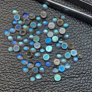 Cabujones redondos de labradorita, piedra preciosa calibrada suelta de grado superior, Natural, azul, 5mm, de fabricante - Product Image 4