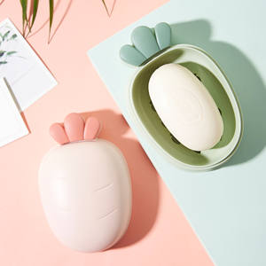 Boîte à savon en forme de carotte <span class=keywords><strong>porte</strong></span>-savon de salle de bains <span class=keywords><strong>porte</strong></span>-savon de <span class=keywords><strong>douche</strong></span> plaque de rangement plateau Gadgets de salle de bains - Product Image 2