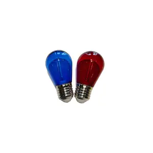 Farbige Dekoration S14 1 W Rot gelb blau grün Led Feiertag Streifenlicht CE farbige LED-Glaslampe