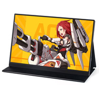 Monitor Portátil para Juegos FHD 1080P de 15.6 Pulgadas, Monitor LCD Portátil con USB y HD-MI Tipo-C para Laptop, PC, Teléfono, Switch, PS5, Monitor Externo