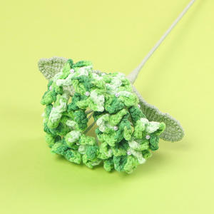 Hortensia artificial tejida a mano, flor de ganchillo, decoración del hogar para el día de San Valentín - Product Image 3