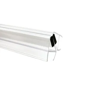 Tiras de sellado magnético para puerta de vidrio de sellado de ducha transparente de PVC impermeable para Baño