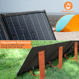Générateur de camping portable étanche avec batterie de secours, station d'alimentation flexible et pliable, mini panneau solaire monocristallin de type N - Product Image 5