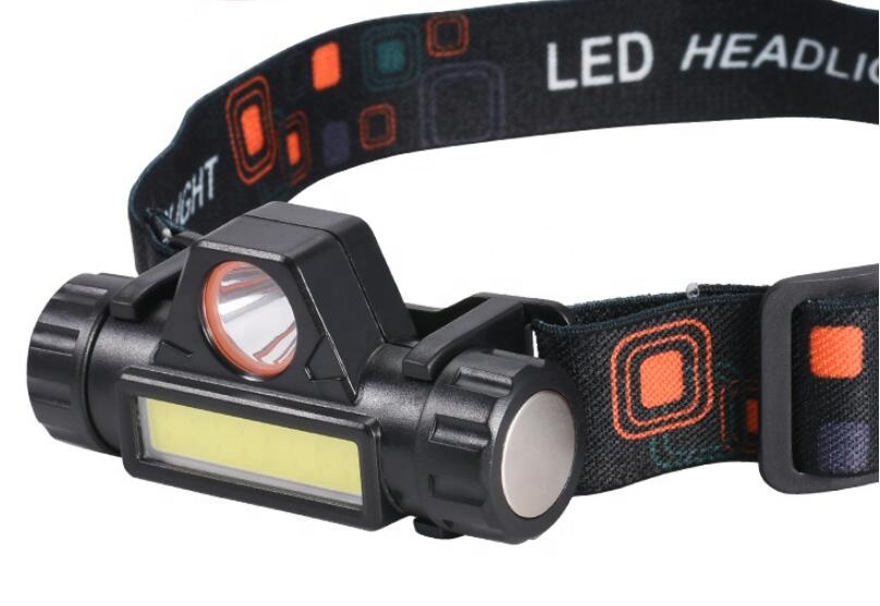 Lampe Frontale à LED, 600 Lumens, USB Rechargeable, étanche