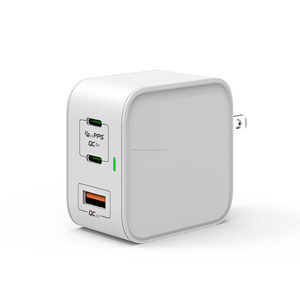 USB <span class=keywords><strong>C</strong></span> Chargeur Mural-GaN 65W Type <span class=keywords><strong>C</strong></span> PD Adaptateur secteur-Trois Ports Compatible - Product Image 5