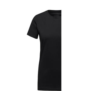 T-shirt à manches courtes col rond pour femme, style streetwear, respirant, écologique, en coton biologique gris, uni, en molleton - Product Image 6