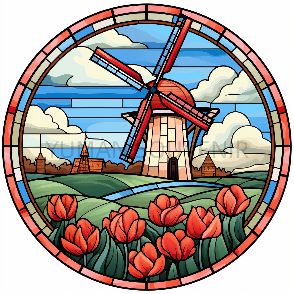 Moulin à vent de tulipe