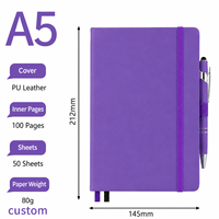 Carnet de notes professionnel en gros, multicolore, épais, avec sangle, fabricant de carnets de réunion et de bureau