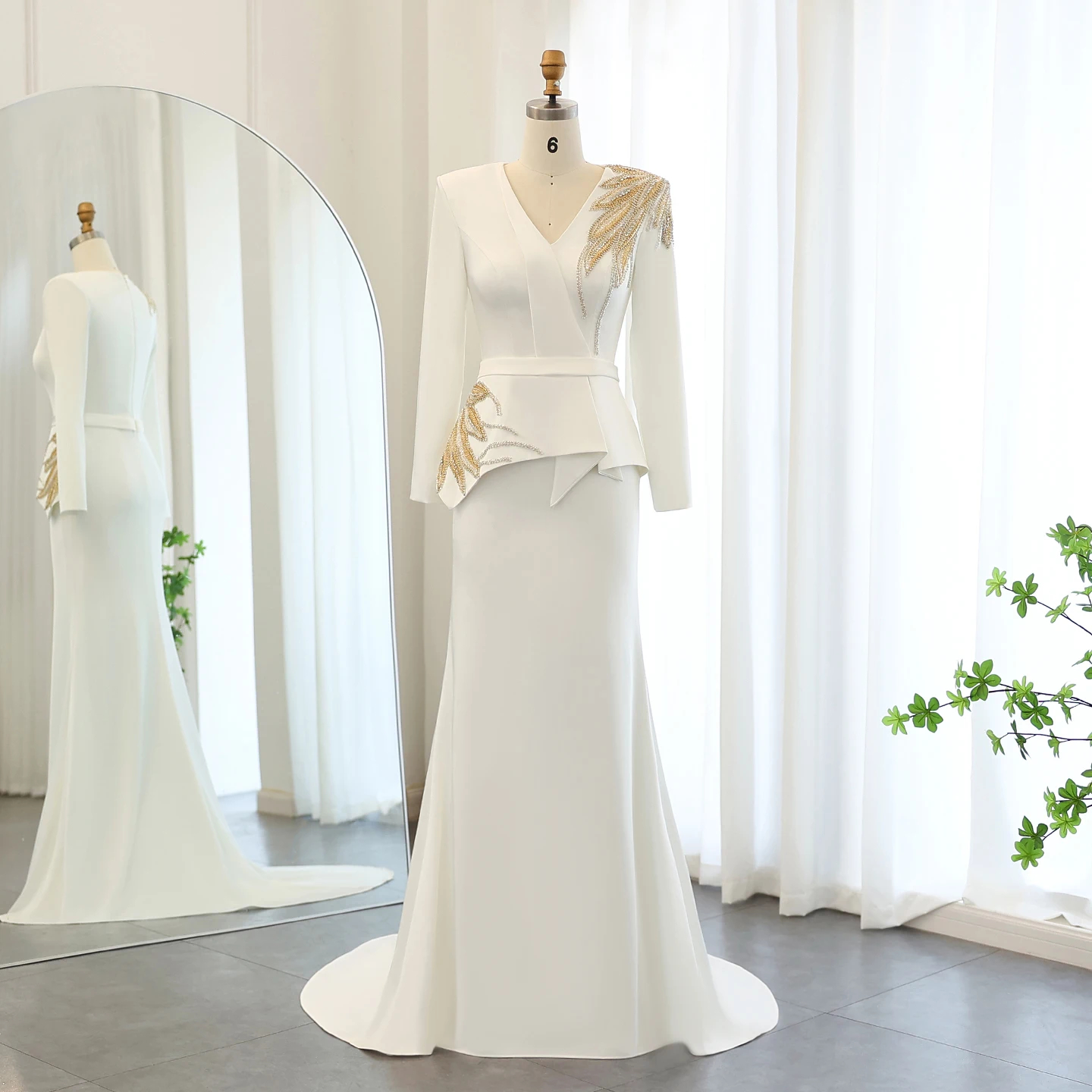 Shop Online White and Gold Dress 5k+